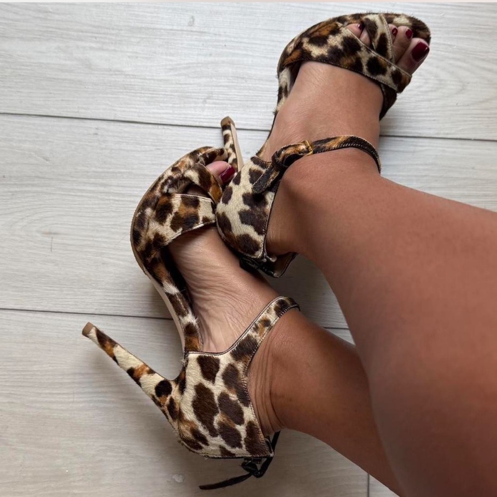 VINTAGE LEOPARD MIU MIU HEELS